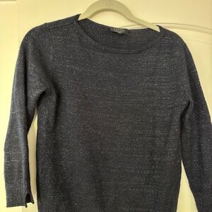 Women's light shimmering cachemire French sweater